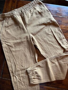 Muttonhead Women’s Casual Elastic-Waist Tan Pants